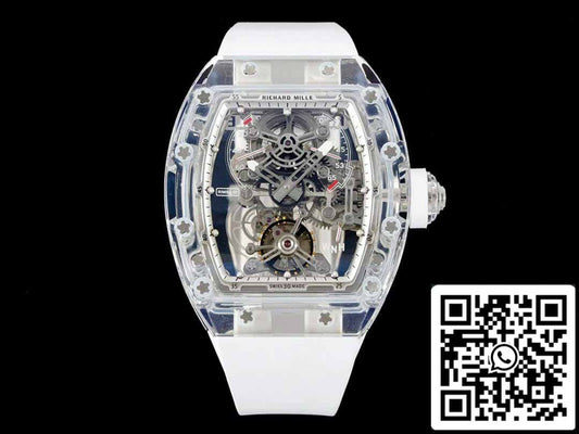 Richard Mille RM 56-01 Tourbillon 1:1 Best Edition RM Fabbrica White Rubber cinturino