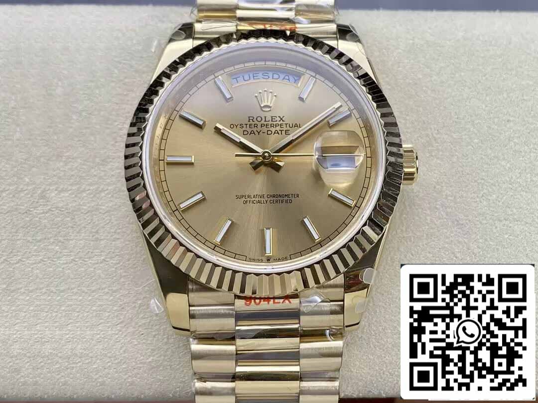 Rolex Day Date M228238-0003 1:1 edição melhor GM Fabbrica V2 versão de contrapeso