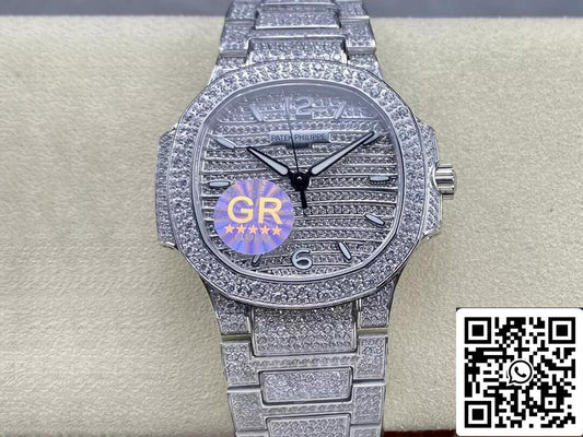 Patek Philippe Aquanaut 7118/1450G-001 1:1 edizione migliore GR Fabbrica Diamond quadrante