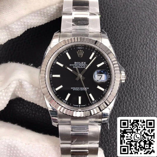 Rolex Datejust M126334-0017 1:1 edizione migliore VS Fabbrica quadrante nero