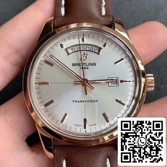 replica Breitling Transocean R45310121G1P1  V7 Fabbrica Gold Case