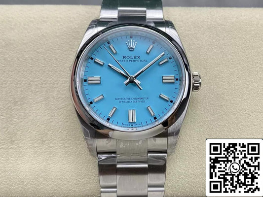Rolex Oyster Perpetual M126000-0006 36MM 1:1 edizione migliore VS Fabbrica Turquoise quadrante blu