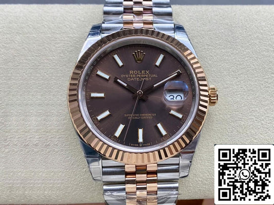 Rolex Datejust M126331-0002 1:1 edizione migliore VS Fabbrica Brown quadrante