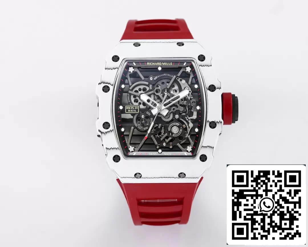 Richard Mille RM35-01 1:1 edizione migliore BBR Fabbrica Red cinturino