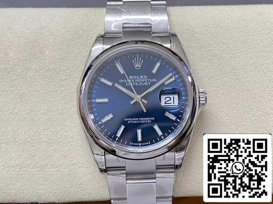Rolex Datejust M126200-0005 36MM 1:1 edizione migliore VS Fabbrica quadrante blu