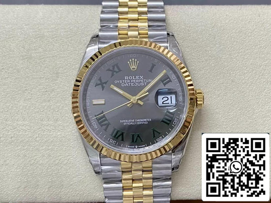 Rolex Datejust M126233-0035 36MM 1:1 edizione migliore VS Fabbrica Wimbledon quadrante