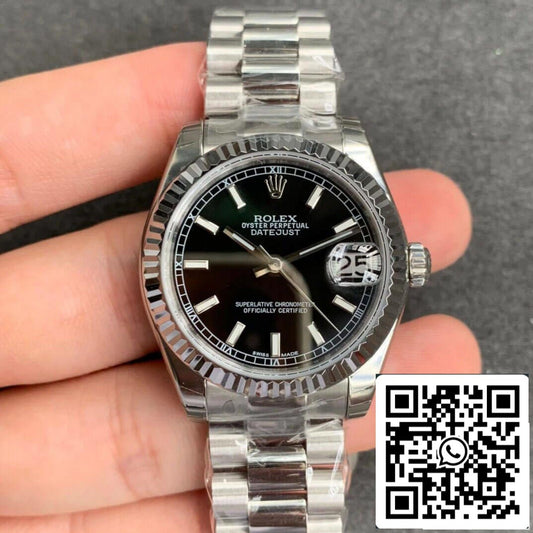 Rolex Datejust M178274-0034 1:1 edizione migliore GS Fabbrica quadrante nero