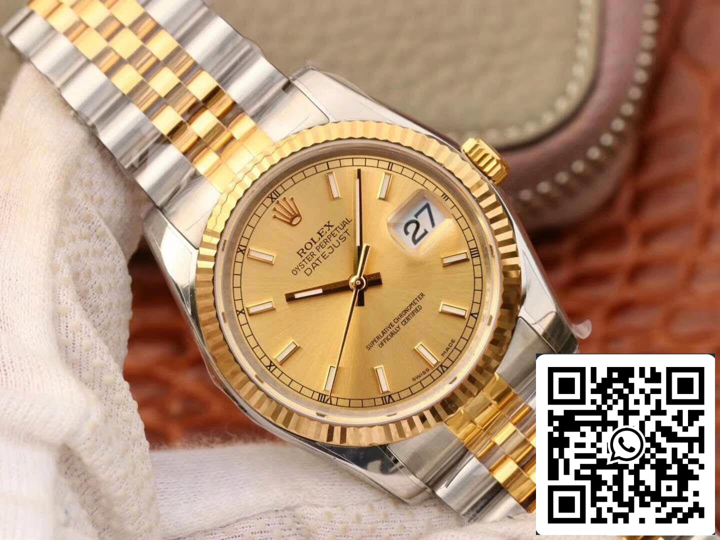 Rolex Datejust II 116333 AR Fabbrica 1:1 edizione migliore Swiss ETA3135 quadrante champagne