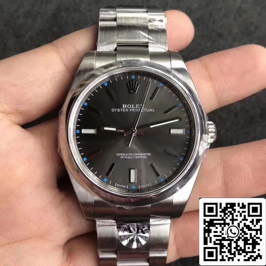 Rolex Oyster Perpetual 114300 39MM AR Fabbrica 1:1 edizione migliore Grigio quadrante