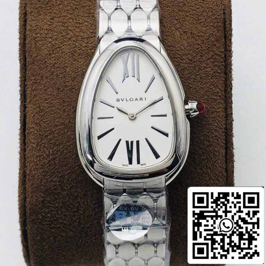 Bvlgari Serpenti 103141 1:1 edición mayor BV Fabbrica Argento quadrante bianco
