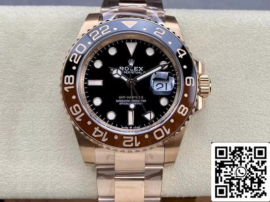 Rolex GMT Master II M126715CHNR-0001 1:1 edizione migliore C+ Fabbrica quadrante nero