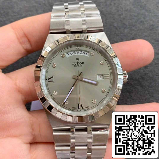 replica Tudor Royal M28600-0002 Day Date V7 Fabbrica Diamond Dial