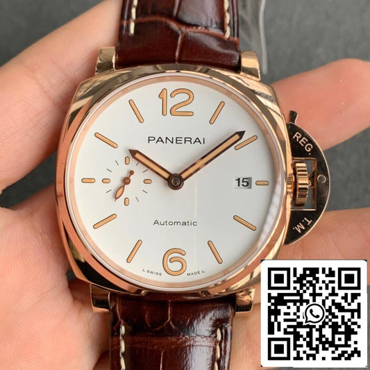 Panerai Luminor PAM01042 1:1 edizione migliore VS Fabbrica quadrante bianco