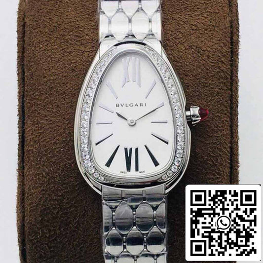 Bvlgari Serpenti 103361 1:1 edición mayor BV Fabbrica Argento quadrante bianco