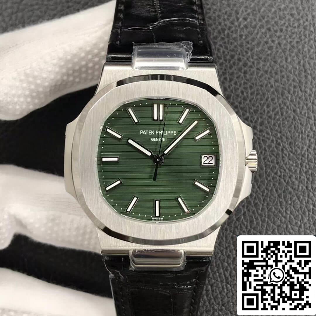 Patek Philippe Nautilus 5711/1A-014 1:1 edizione migliore 3K Fabbrica Olive quadrante verde