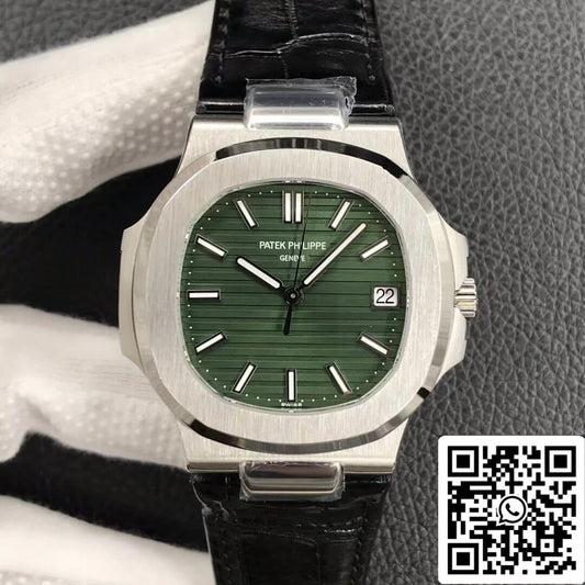 Patek Philippe Nautilus 5711/1A-014 1:1 edizione migliore 3K Fabbrica Olive quadrante verde