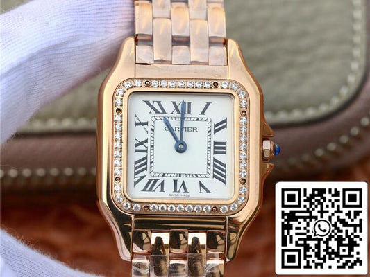 Panthere De Cartier W3PN0007 27MM 1:1 edizione migliore BV Fabbrica quadrante bianco