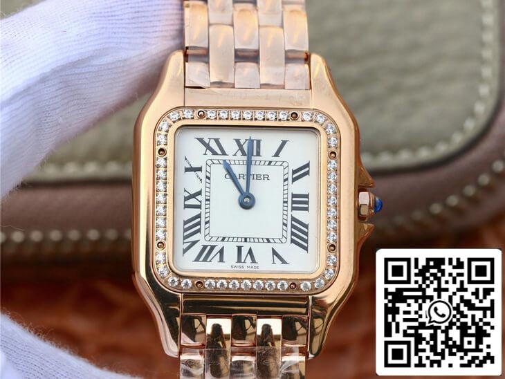 Panthere De Cartier WJPN0009 27MM 1:1 edição melhor 8848 Fabbrica Diamond-set Beze