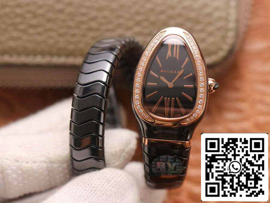 Bvlgari Serpenti 102532 1:1 edizione migliore BV Fabbrica Diamond quadrante nero