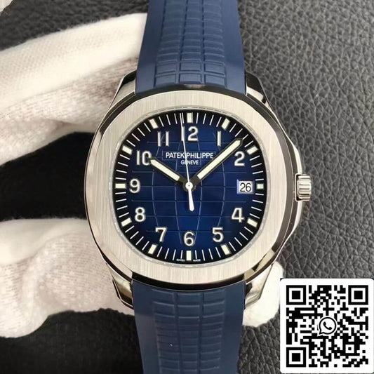 Patek Philippe Aquanaut 5168G-001 1:1 edizione migliore 3K Fabbrica V2 Versione quadrante blu