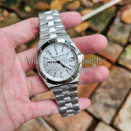 Vacheron Constantin Overseas 4500V/110A-B126 1:1 Best Clone PPF Fabbrica Silvery White Dial