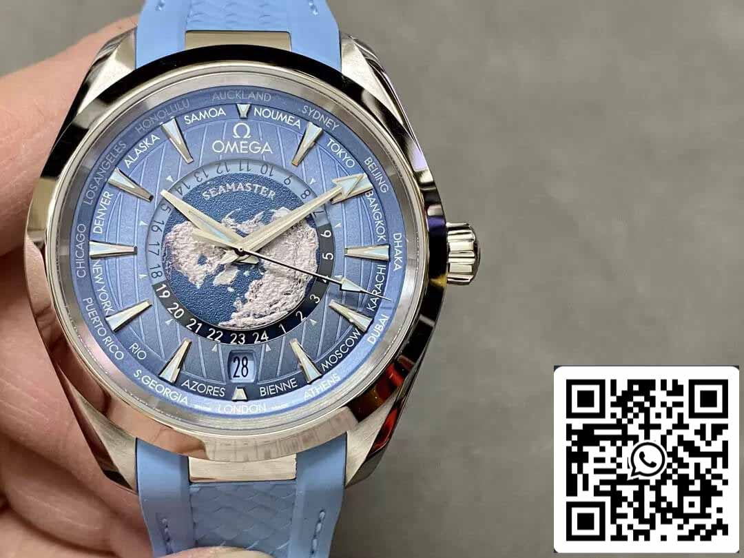 Omega Seamaster 220.12.43.22.03.002 1:1 edição melhor VS Fabbrica quadrante azul