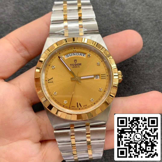 replica Tudor Royal M28603-0006 Best 1:1 Edition  V7 Fabbrica Champagne Dial