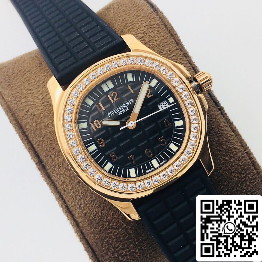 Patek Philippe Aquanaut 5067A Quartz movimento 1:1 Best Edition PPF Fabbrica Rose Gold Black Dial