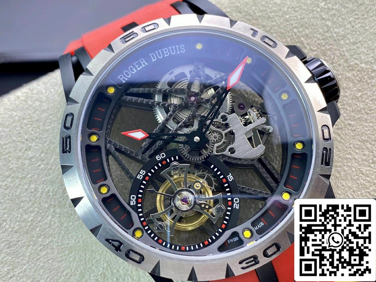 Roger Dubuis Excalibur RDDBEX0549 1:1 edizione migliore BBR Fabbrica Tourbillon scheletrato quadrante