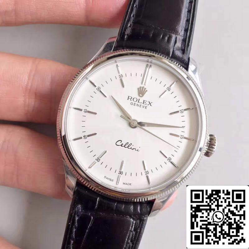 Rolex Cellini 50509 MKS Fabbrica 1:1 Best Edition Swiss ETA3132 White Dial
