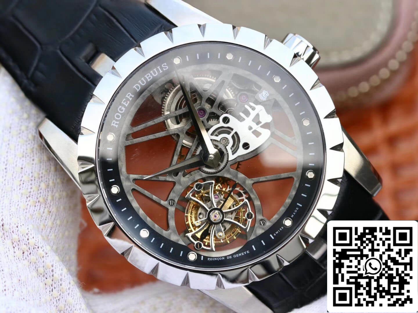 Roger Dubuis Excalibur RDDBEX0393 1:1 edizione migliore JB Fabbrica Tourbillon Skeleton Dial