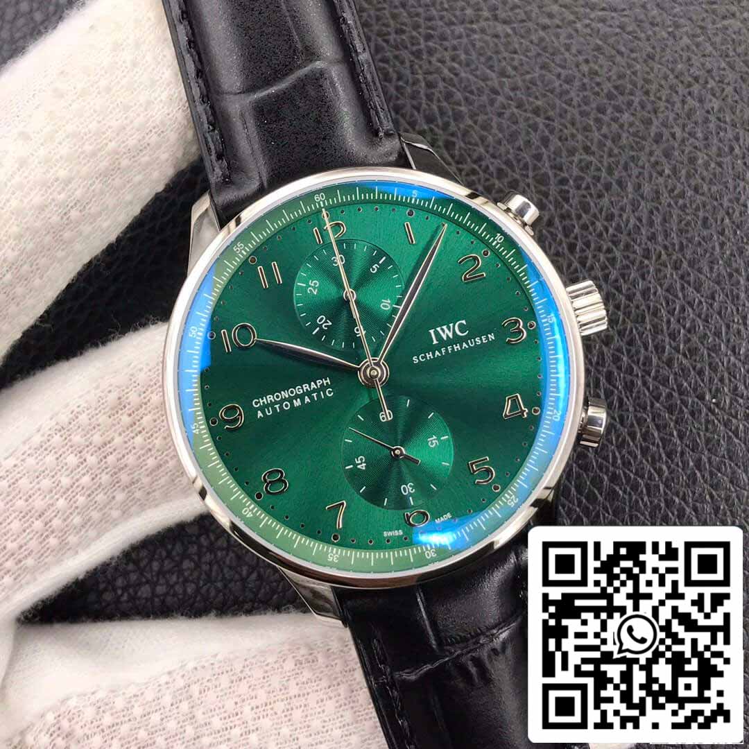 IWC Portugieser IW371615 1:1 Best Edition ZF Fabbrica Green Dial