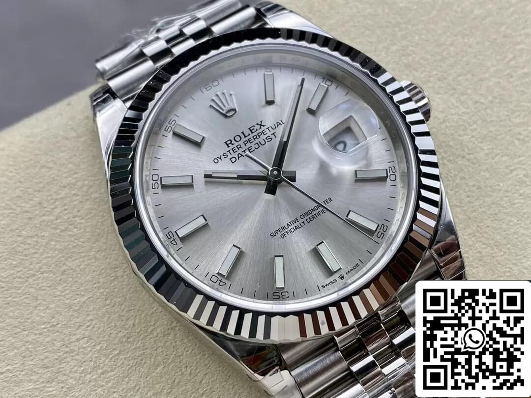 Rolex Datejust M126334-0004 1:1 edizione migliore VS Fabbrica quadrante argento