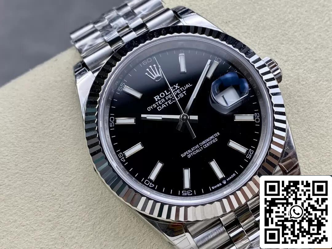 Rolex Datejust M126334-0018 1:1 edizione migliore VS Fabbrica quadrante nero