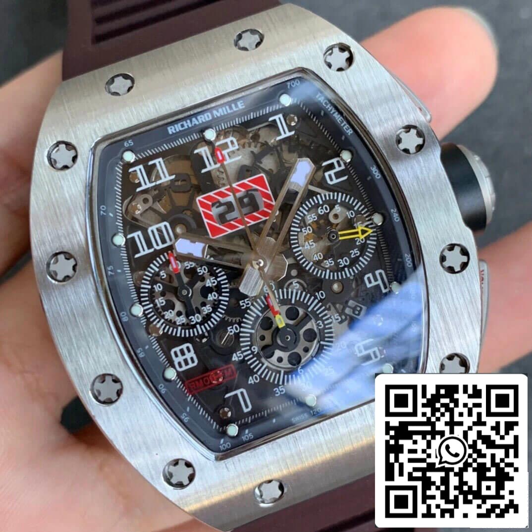 Richard Mille RM11 1:1 Best Edition KV Fabbrica Titanium Brown cinturino