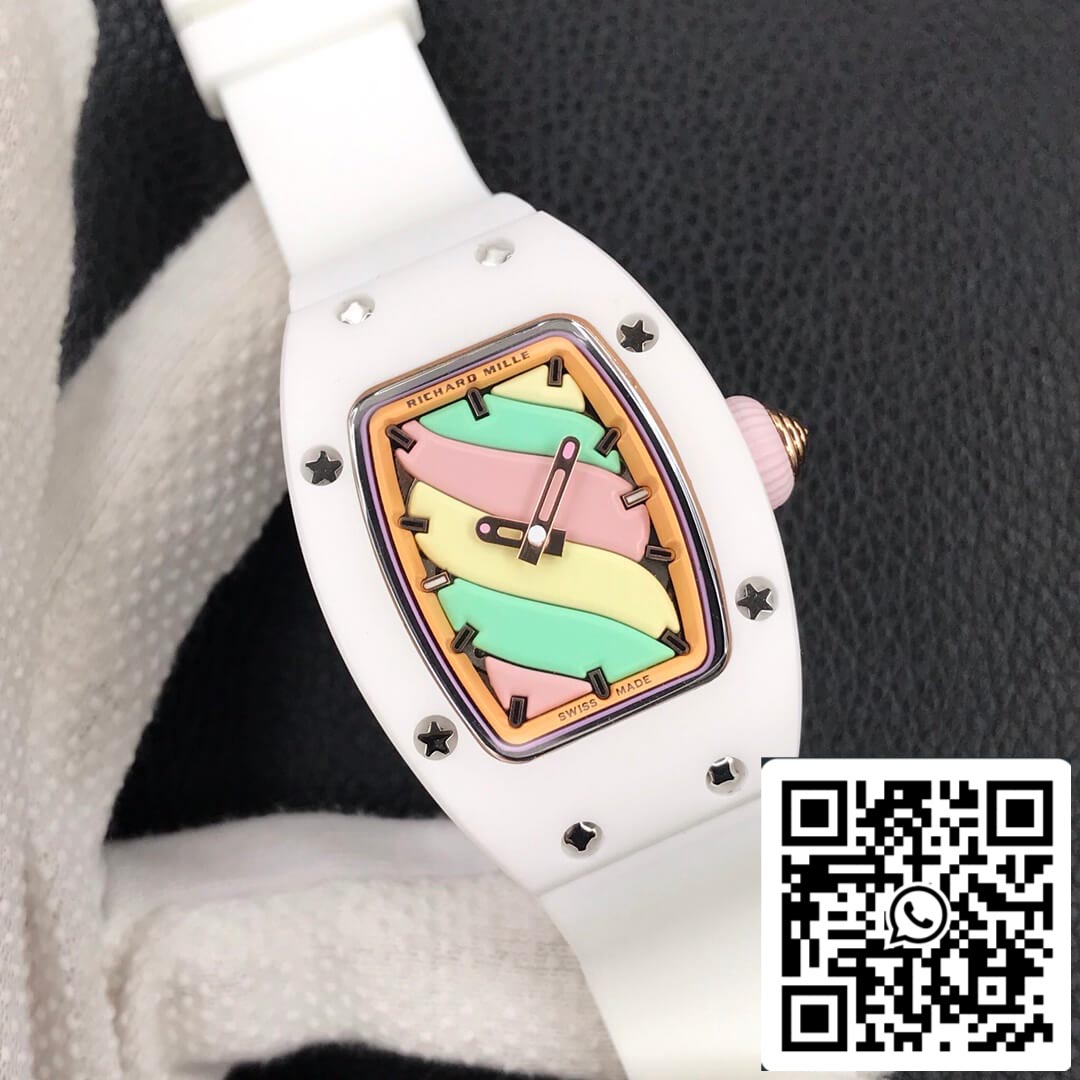 Richard Mille RM-07 Bon Bon 1:1 Best Edition RM Fabbrica White Ceramic Case