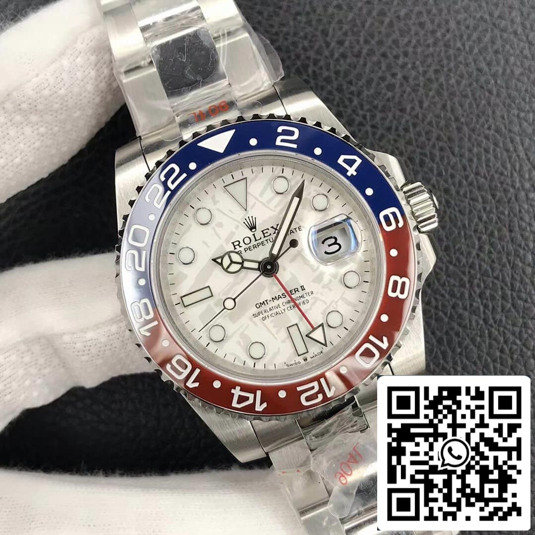 Rolex GMT Master II 126719BLRO-0002 1:1 edizione migliore GM Fabbrica Bianco Oro