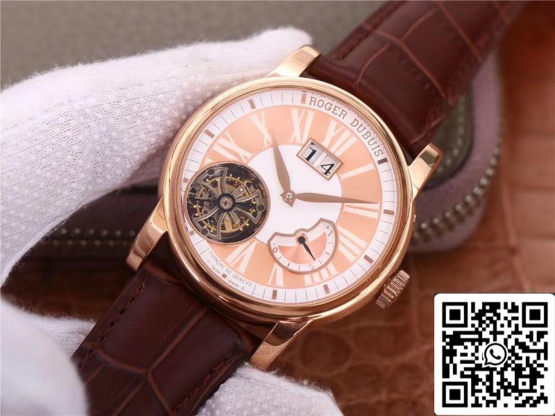 Roger Dubuis Hommage RDDBHO0568 Tourbillon 1:1 Edición Mejor JB Fabbrica Champagne Dial Swiss RD540