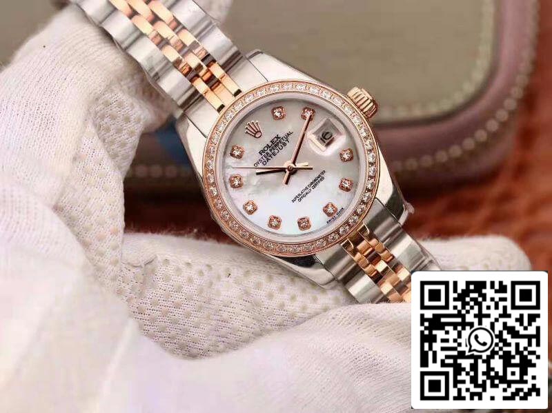 Rolex Lady Datejust 28MM 1:1 Best Edition Swiss Original Imported NH05 movimento White Enamel Dial