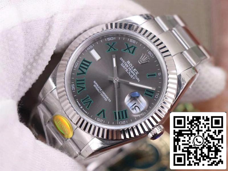 Rolex Datejust M126334-0021 1:1 Best Edition TW Fabbrica Gray Dial Swiss ETA3235