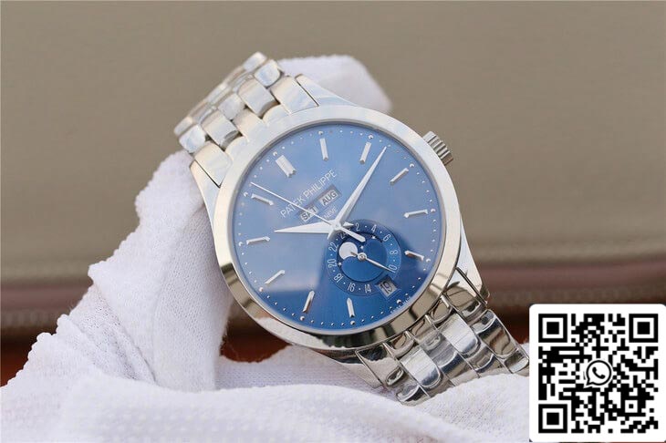 Patek Philippe Complications 5396/1G-001 1:1 Best Edition KM Fabbrica White Gold Blue Dial