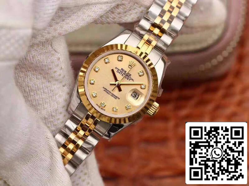 Rolex Lady Datejust 28MM 1:1 Best Edition Swiss Original Imported NH05 movimento 18K Gold Dial