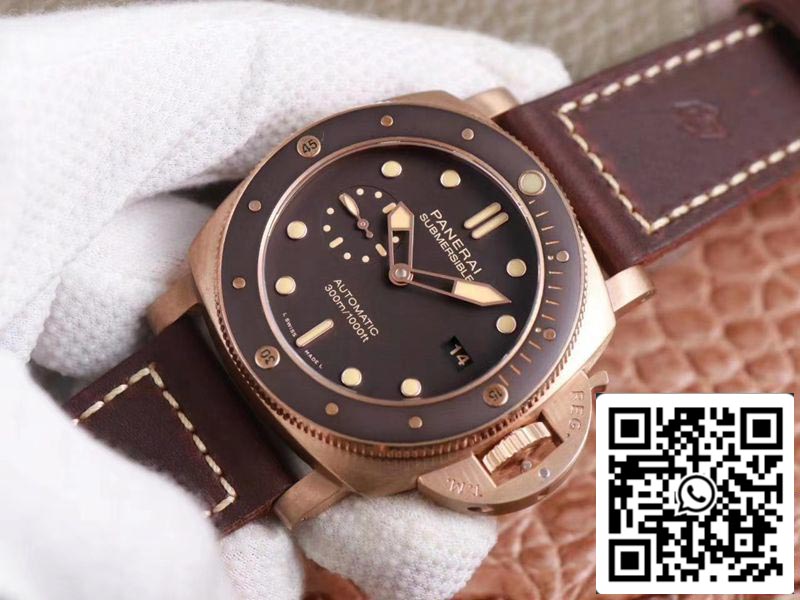 Panerai Submersible PAM00968 1:1 edizione migliore VS Fabbrica Brown quadrante Swiss P9010