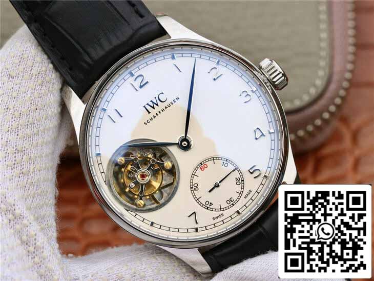 IWC Portuguese Tourbillon 1:1 Best Edition ZF Fabbrica White Dial