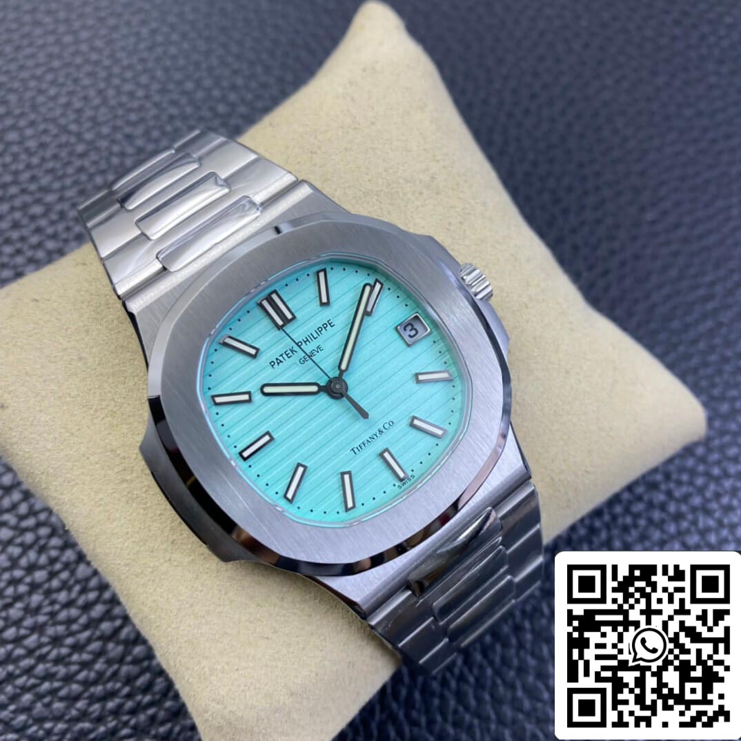 Patek Philippe Nautilus 5711/1A-018 1:1 edizione migliore 3K Fabbrica Tiffany quadrante blu