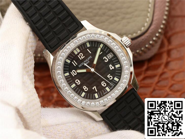 Patek Philippe Aquanaut 5067A-001 1:1 Melhor Edição PPF Fabbrica Diamante Mostrador Preto