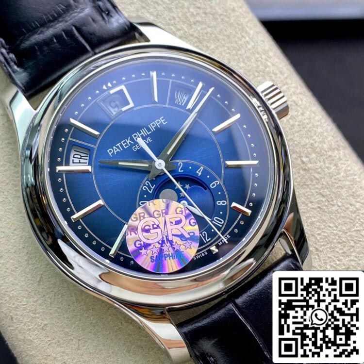 Patek Philippe Complications 5205G-013 1:1 edizione migliore GR Fabbrica quadrante blu
