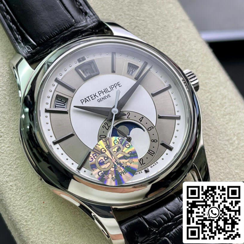 Patek Philippe Complications 5205G-001 1:1 edizione migliore GR Fabbrica Argento Grigio quadrante