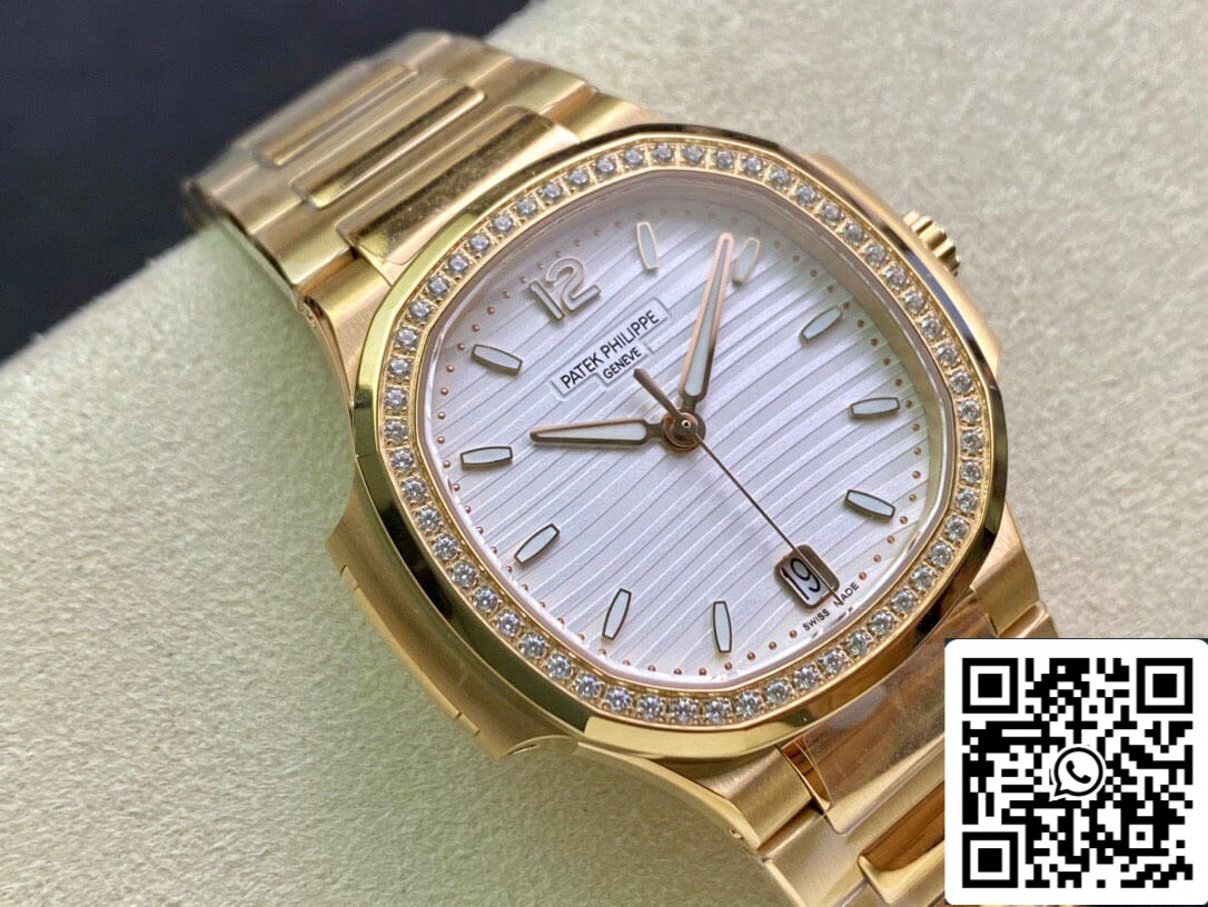 Patek Philippe Nautilus Ladies 7118/1200R-001 1:1 edizione migliore 3K Fabbrica Rosa Oro