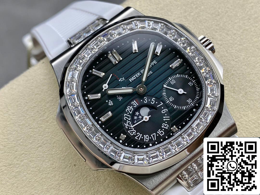 Patek Philippe Nautilus 5712GR 1:1 edizione migliore GR Fabbrica Gomma cinturino